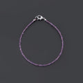Natural Pink Sapphire Faceted Beaded Necklace – Dainty Handmade Sapphire Gemstone Jewelry | Elegant Feminine Statement Piece