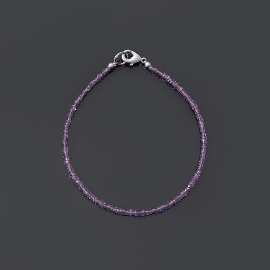 Natural Pink Sapphire Faceted Beaded Necklace – Dainty Handmade Sapphire Gemstone Jewelry | Elegant Feminine Statement Piece