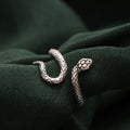 Bold Serpent Design Sterling Silver Ring – Symbol of Power, Transformation & Protection