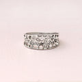 925 Sterling Silver Textured Hole Design Ring – Modern Minimalist Statement Jewelry