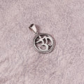 925 Sterling Silver Om Pendant – Sacred Yoga Symbol Necklace Charm