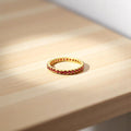Elegant Rhodolite Garnet Eternity Band Ring – Natural Red Sparkle in 925 Silver