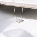 925 Sterling Silver Blue Lace Agate Chain Necklace