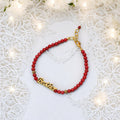 Coral Beaded Bracelet/Rakhi - Vitality & Positive Energy