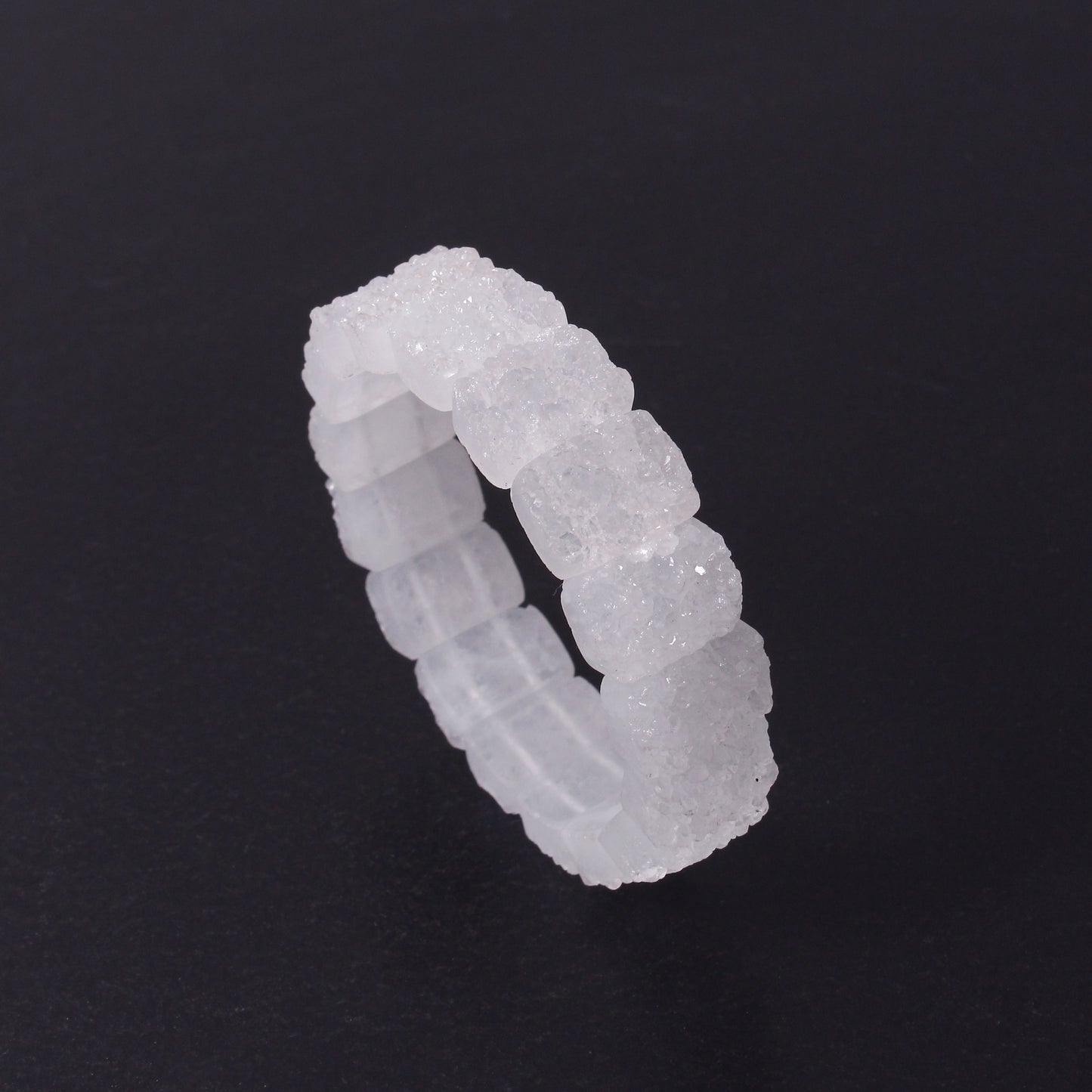 Natural Raw Clear Quartz Crystal Bracelet – Natural Healing & Energy Amplifying Stone Jewelry