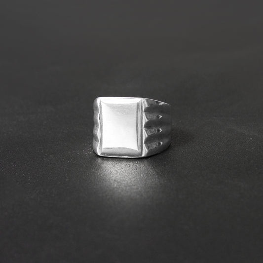 925 Sterling Silver Men's Square Signet Ring