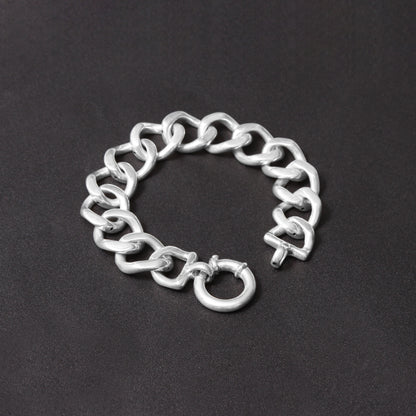 925 Sterling Silver Chunky Chain Men's Bracelet – Bold and Stylish Statement Jewelry