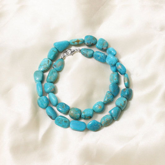 Natural Turquoise Gemstone Beads Necklace