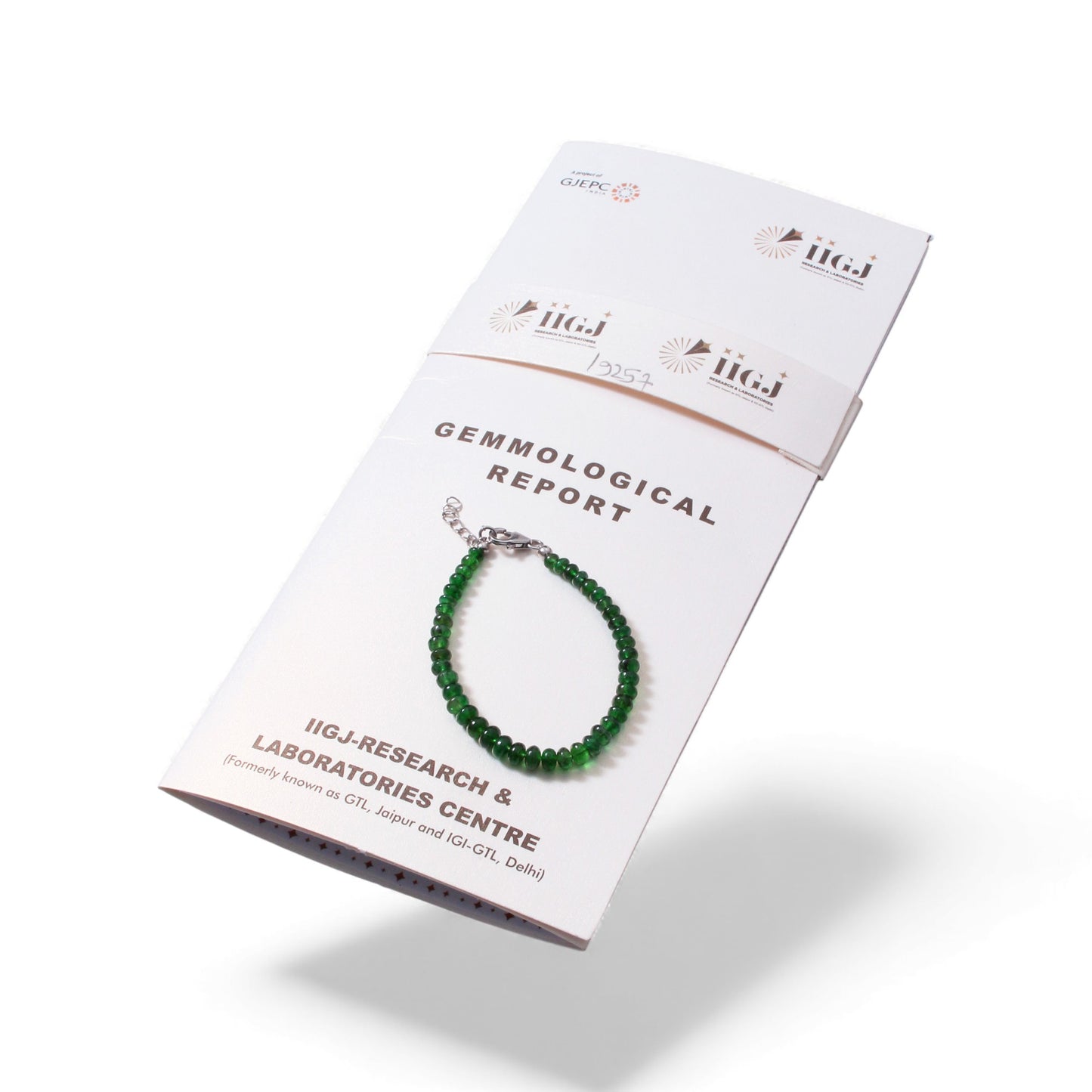 High Quality Grade Natural Emerald Bracelet with 925 Silver Clasp