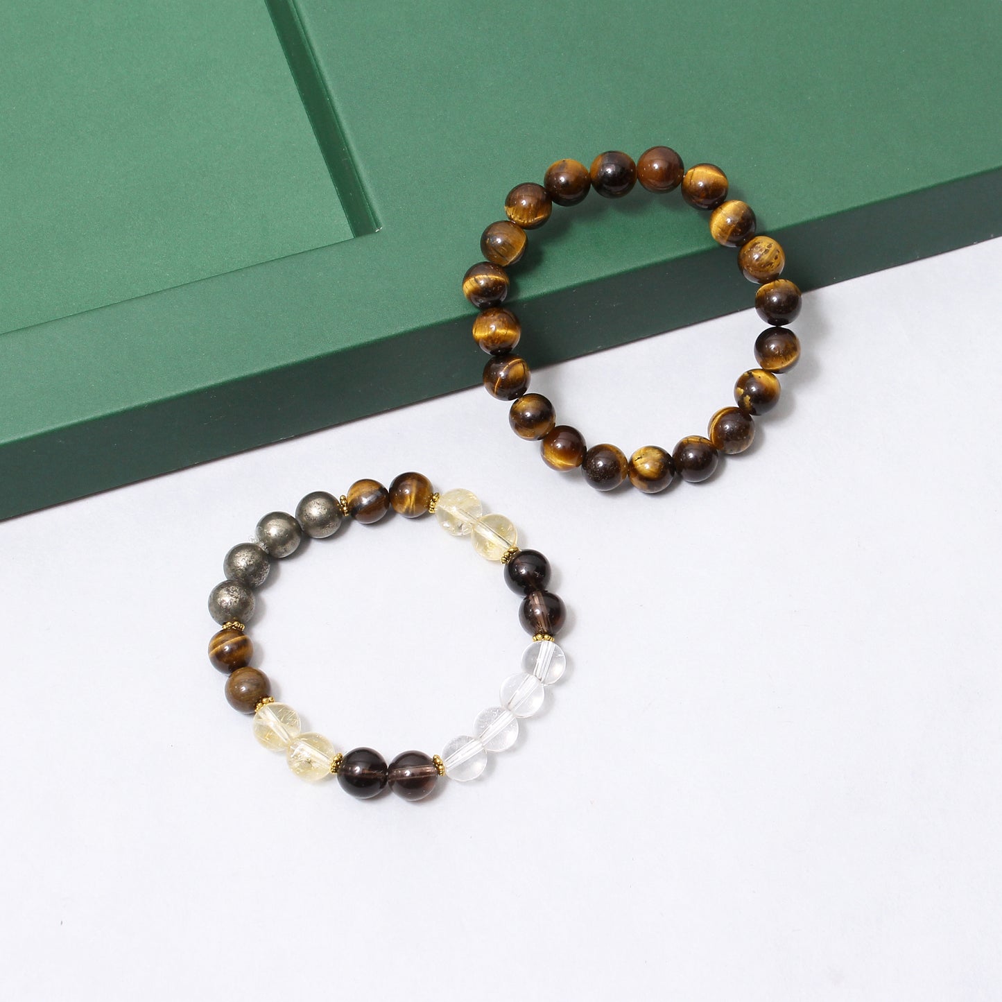 Path Opener + Tiger Eye Healing Streachable Gemstone Bracelet – Unlock Opportunities & Boost Confidence