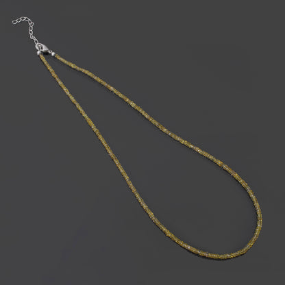 handmade pukhraj gemstone necklace for prosperity and success