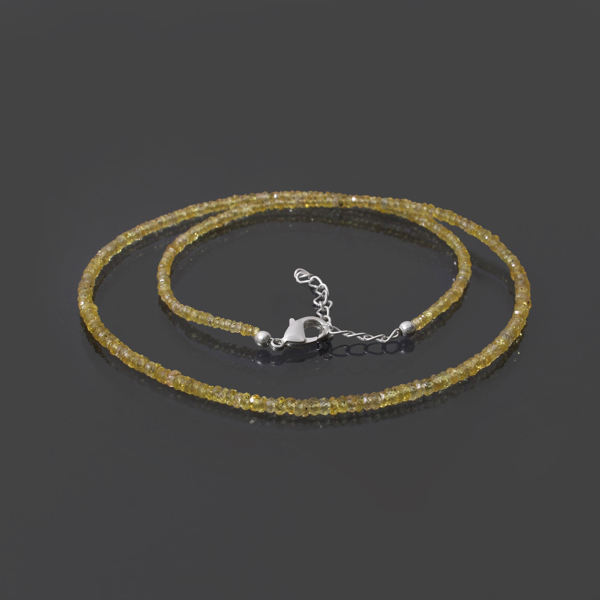 jupiter gemstone yellow sapphire healing necklace