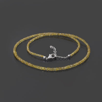 jupiter gemstone yellow sapphire healing necklace