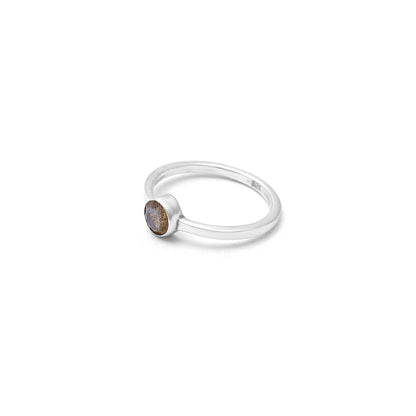 925 Sterling Silver Natural Labradorite Ring – Intuition & Transformation Crystal Jewelry