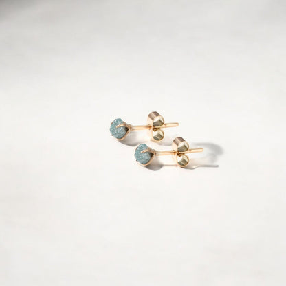 Natural Blue Diamond Gemstone Earrings – Elegant Sparkle for Every Occasion