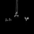 Aries Zodiac Jewelry Set – Sterling Silver Ring, Earrings & Pendant Necklace | Astrology Gift for Aries