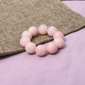 Natural Rose Quartz Beaded Bracelet – Stretchable Pink Gemstone Bracelet for Women – Love and Healing Crystal Jewelry