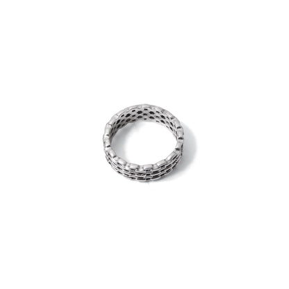 Sterling Silver Linked Chain Ring | Stylish Minimalist Link Design Ring for Everyday Wear