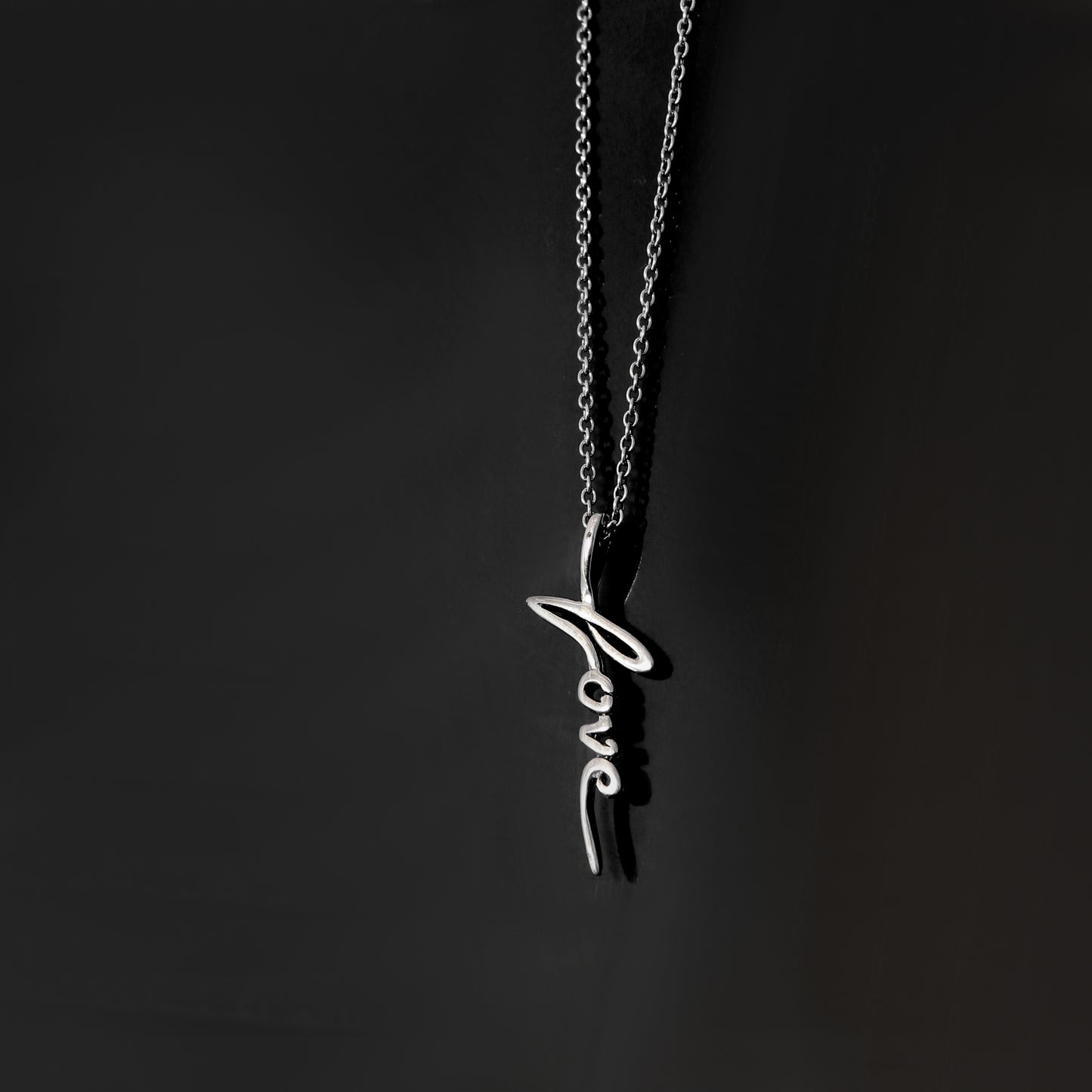 925 Sterling Silver "Love" Pendant Necklace | Elegant & Meaningful Gift