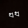 Minimalist Geometric Triangle Drop Earrings – Modern Minimalist Jewelry