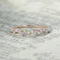 Custom order of 2mm ethopian opal US 7/ India 15 size