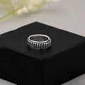 925 Sterling Silver Braided Spinner Ring