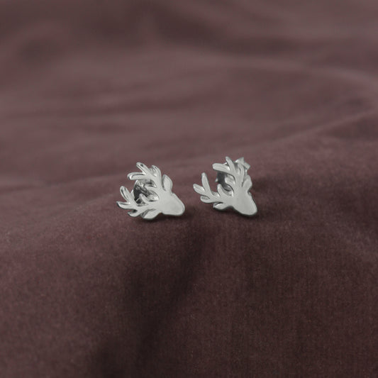 Deer Head Stud Earrings For Women Jewelry