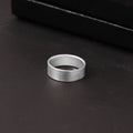 925 Sterling Silver Brushed Matte Band Ring