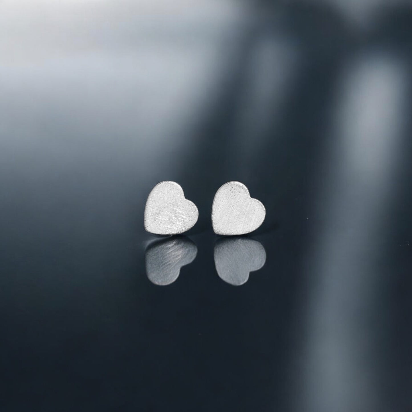 925 Solid Sterling Silver Heart Earring