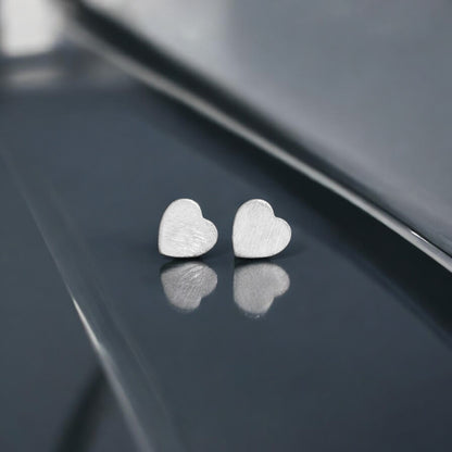 925 Solid Sterling Silver Heart Earring