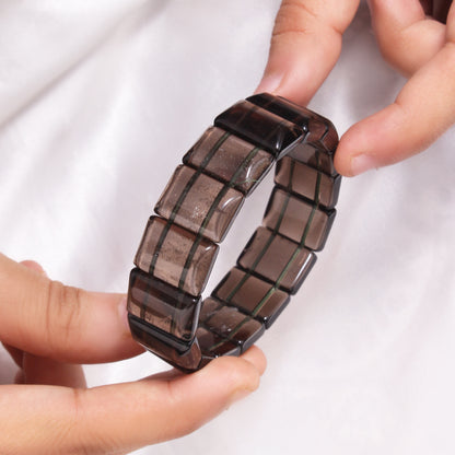 Natural Saffordite (Chintamani Stone) Stretch Bracelet – Rare Gem of Spiritual Awakening & Protection