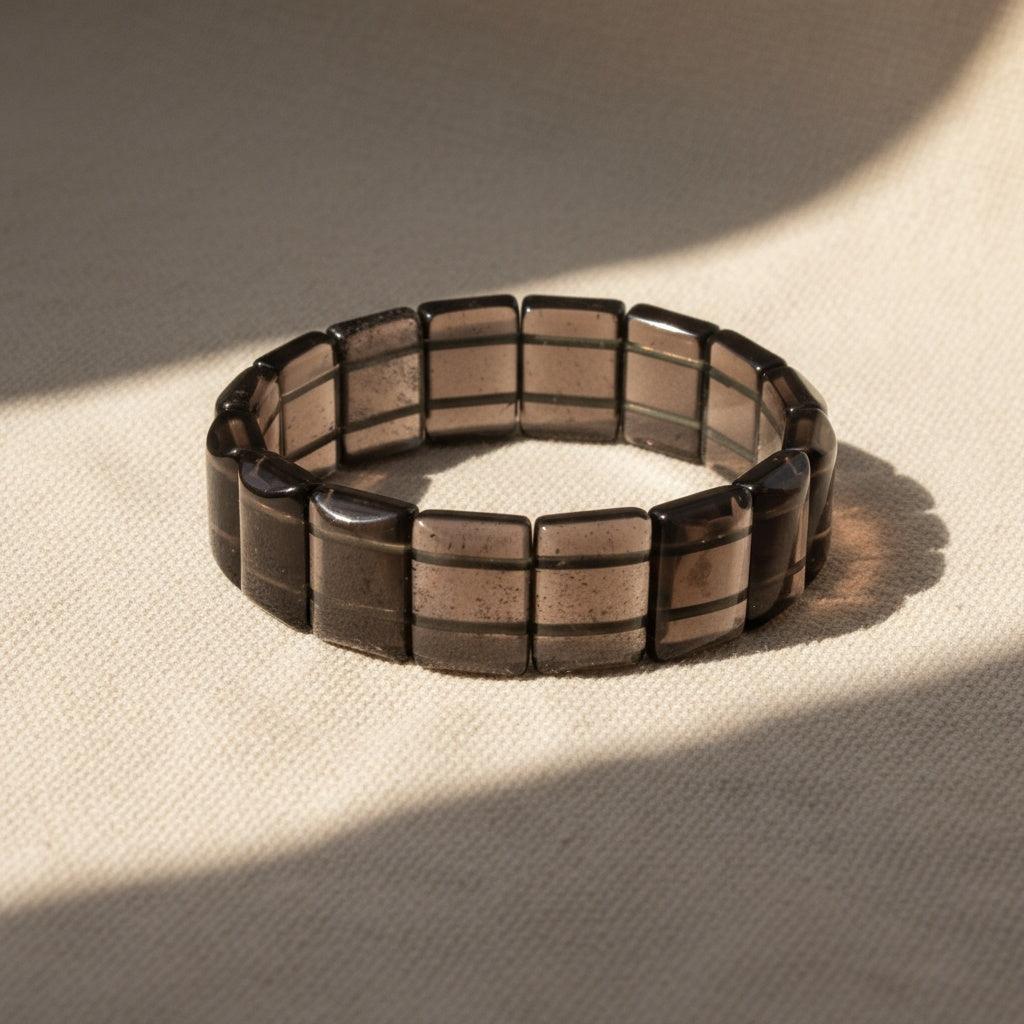 Natural Saffordite (Chintamani Stone) Stretch Bracelet – Rare Gem of Spiritual Awakening & Protection