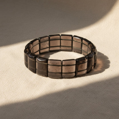 Natural Saffordite (Chintamani Stone) Stretch Bracelet – Rare Gem of Spiritual Awakening & Protection