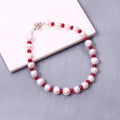 Mesmerizing Ruby and Pearl Bracelet - One of a Kind Bracelet Unique Ruby Pearl Collection
