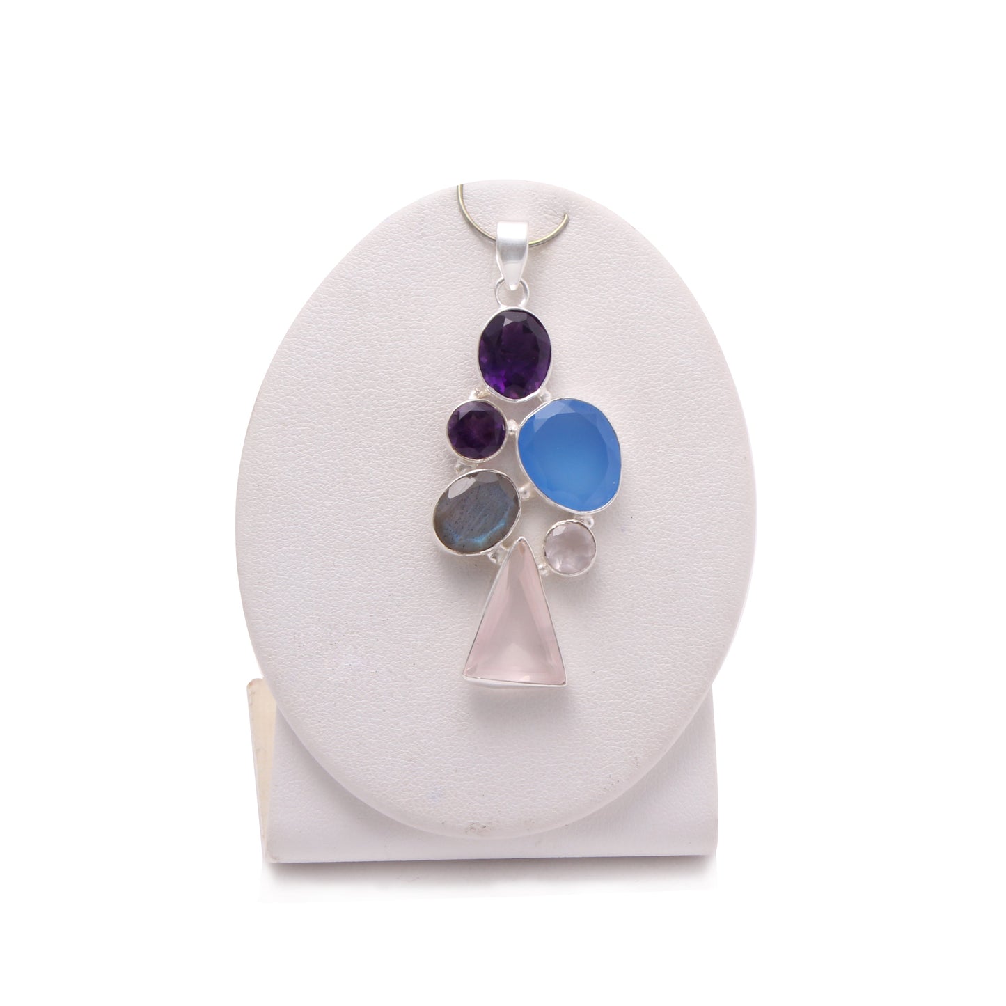 925 Silver Multi Gemstone Pendant GemsRush