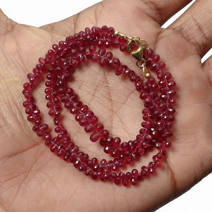 Rare Ruby Drop Necklace: A Fancy Ruby Delight for Special Occasions