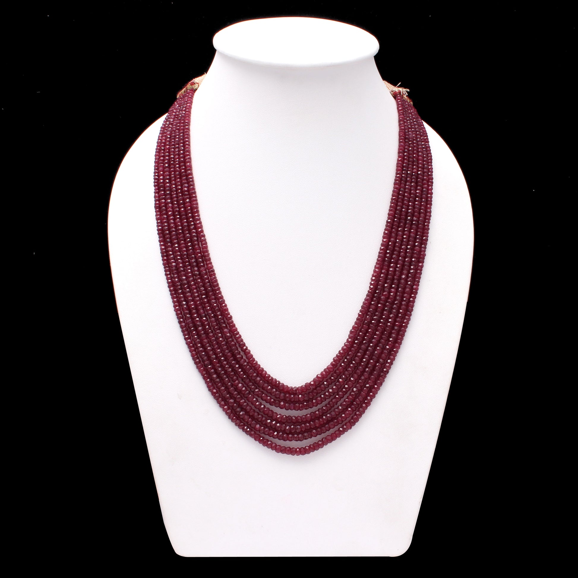 Natural 4-5mm beads handcrafted 7 layers Sarafa Necklace