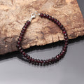 High Quality Red Garnet Beaded Bracelet