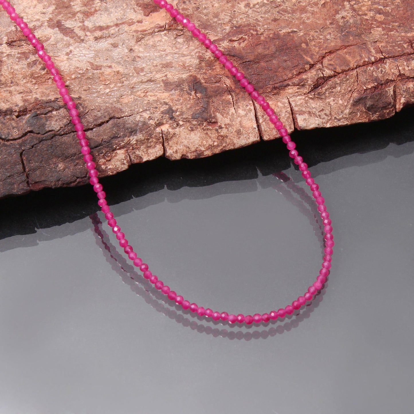 Pink quartz Necklace - Minimalist pink quartz Gemstone Necklace