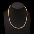 Natural Multi Fire Ethiopian Opal Royal Look Necklace | Faceted Cut Ethiopian Rondelle Necklace