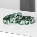 Top Quality Seraphinite Square Bracelet - Natural Gemstone Bead Bracelet 7 inch