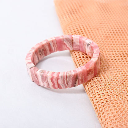 Handmade Rhodochrosite Bracelet : Love, Compassion, and Confidence