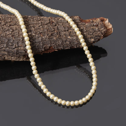 Natural Shell Pearl Beaded Necklace, Mesmerizing Pearl Gift with Gold plated lobster