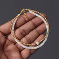 Ethiopian Opal Golden Hematite Gemstone Bracelet - Beautiful Unique Designer Layered Bracelets