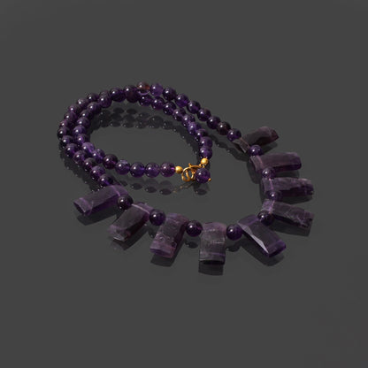 Purple Amethyst Designer Necklace