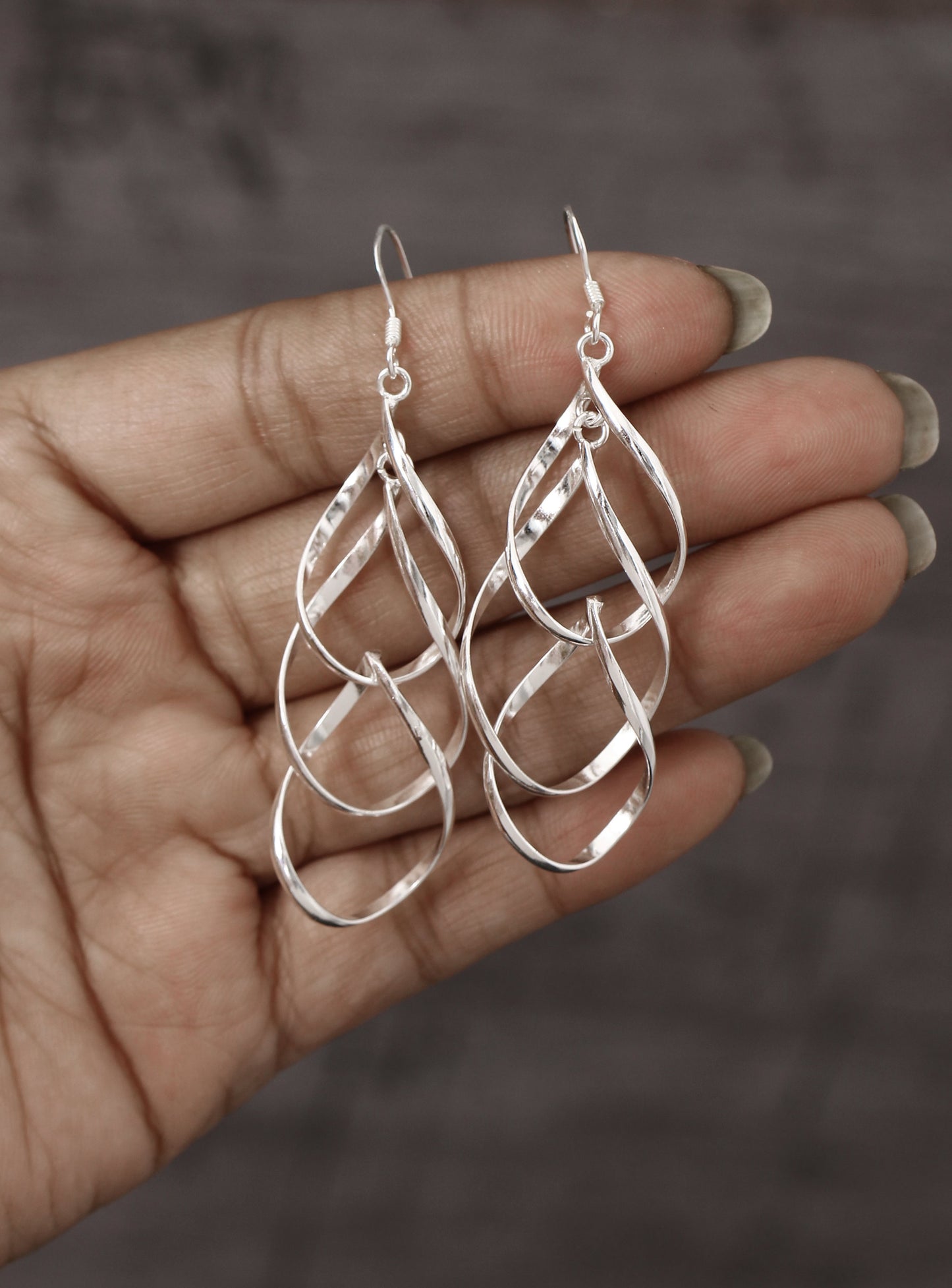 Silver Twisted Earring - An Elegant Designer Jewelry for her