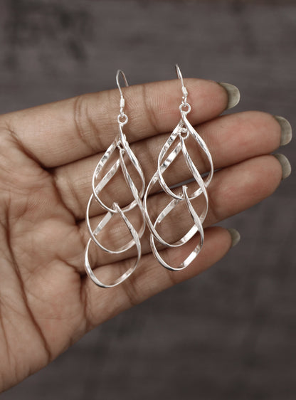 Silver Twisted Earring - An Elegant Designer Jewelry for her