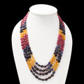 Adorable Multi Sapphire Gemstone Layered Necklace | Natural Gemstone For Natural Beauty