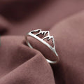Amazing Mountain Range Silver Ring,