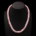 Baby Pink Opal Bead Necklace, Candy Beaded Necklace, Hawaii Choker Necklace